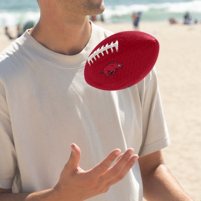 Arkansas Carbon Fiber Mini Size Glossy Football