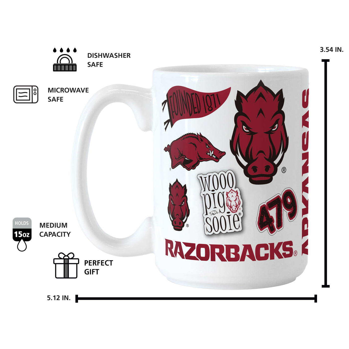 Arkansas 15oz Native Sublimated Mug