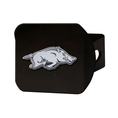 University of Arkansas Chrome on Black Hitch Cover