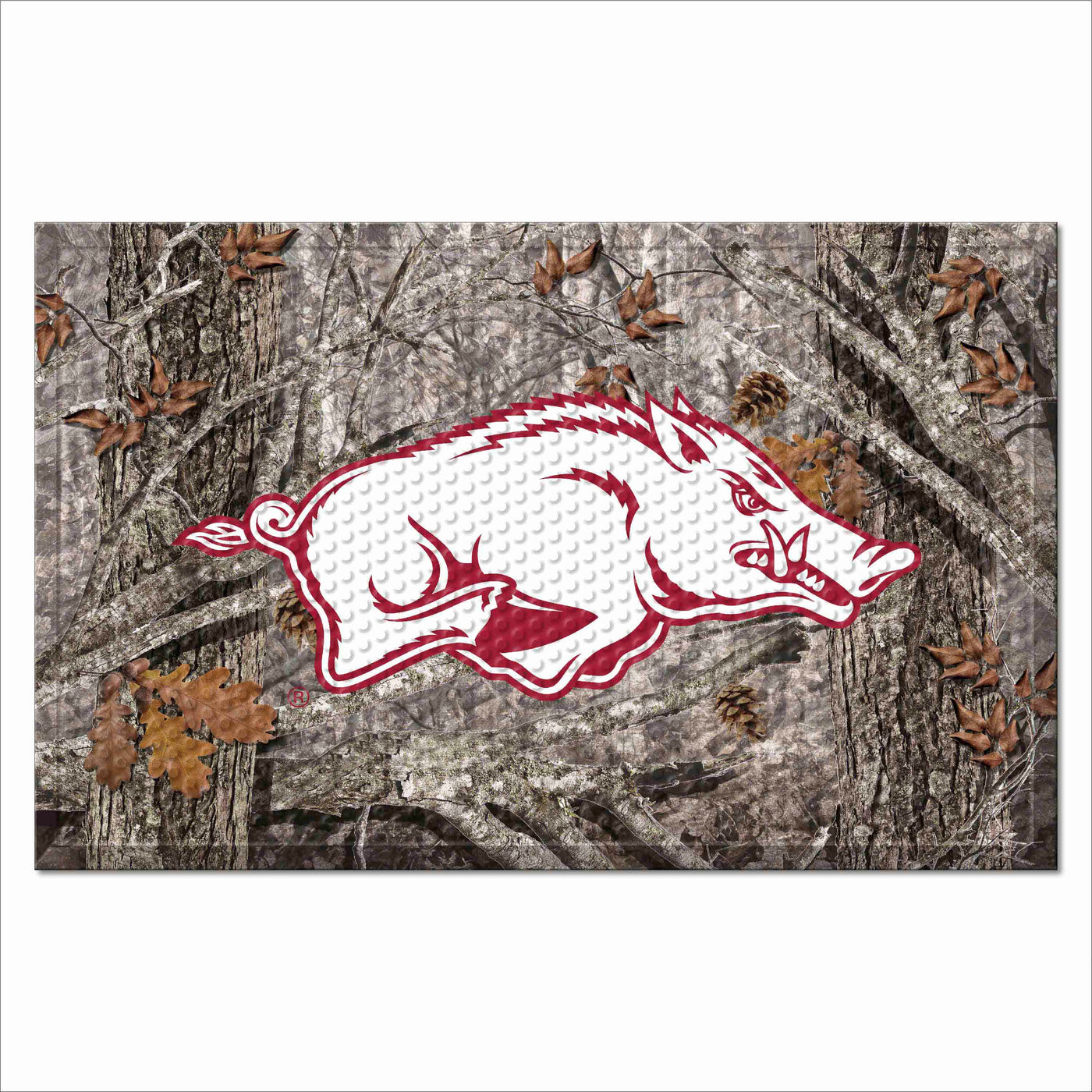 University of Arkansas Camo Scraper Mat