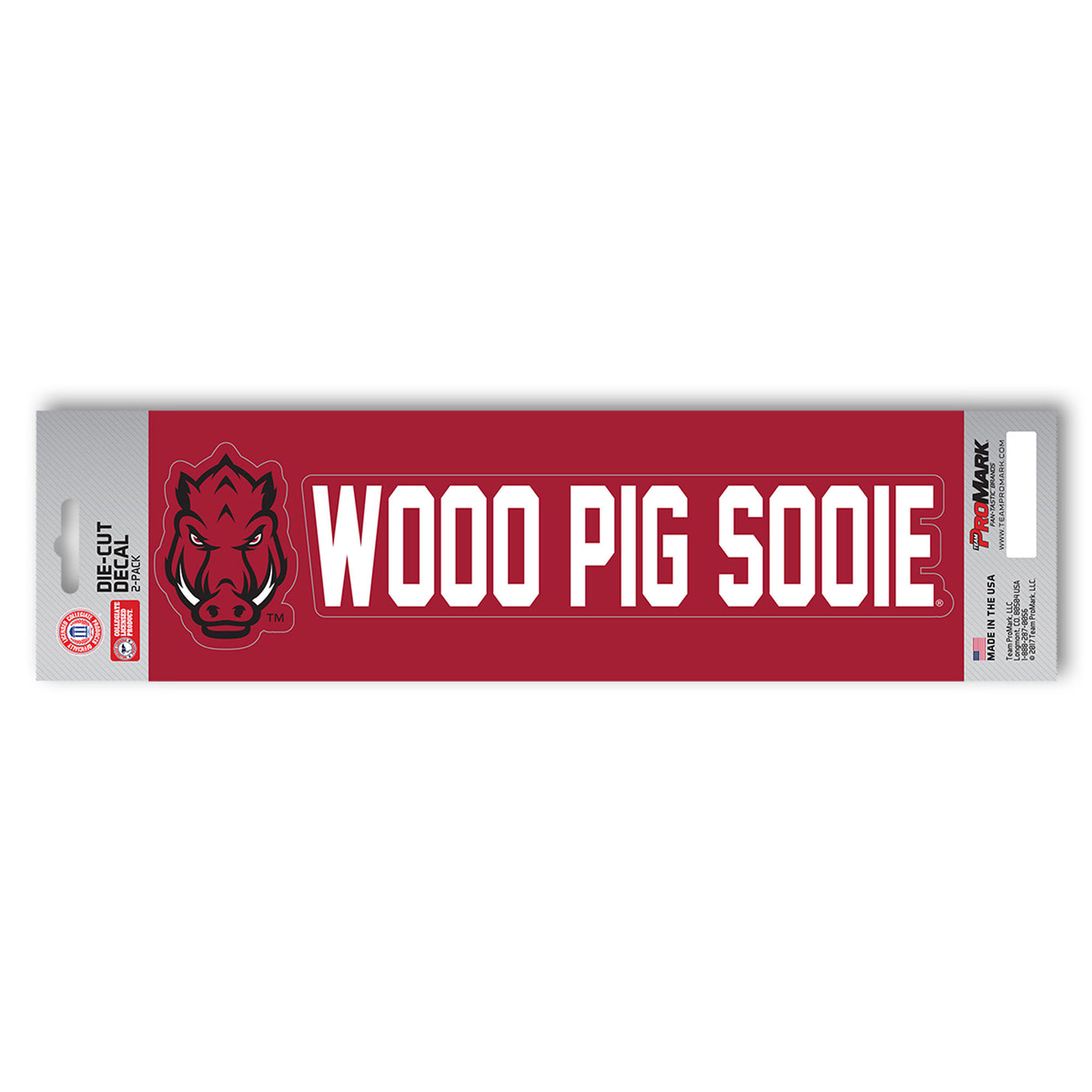 University of Arkansas Team Slogan Decal