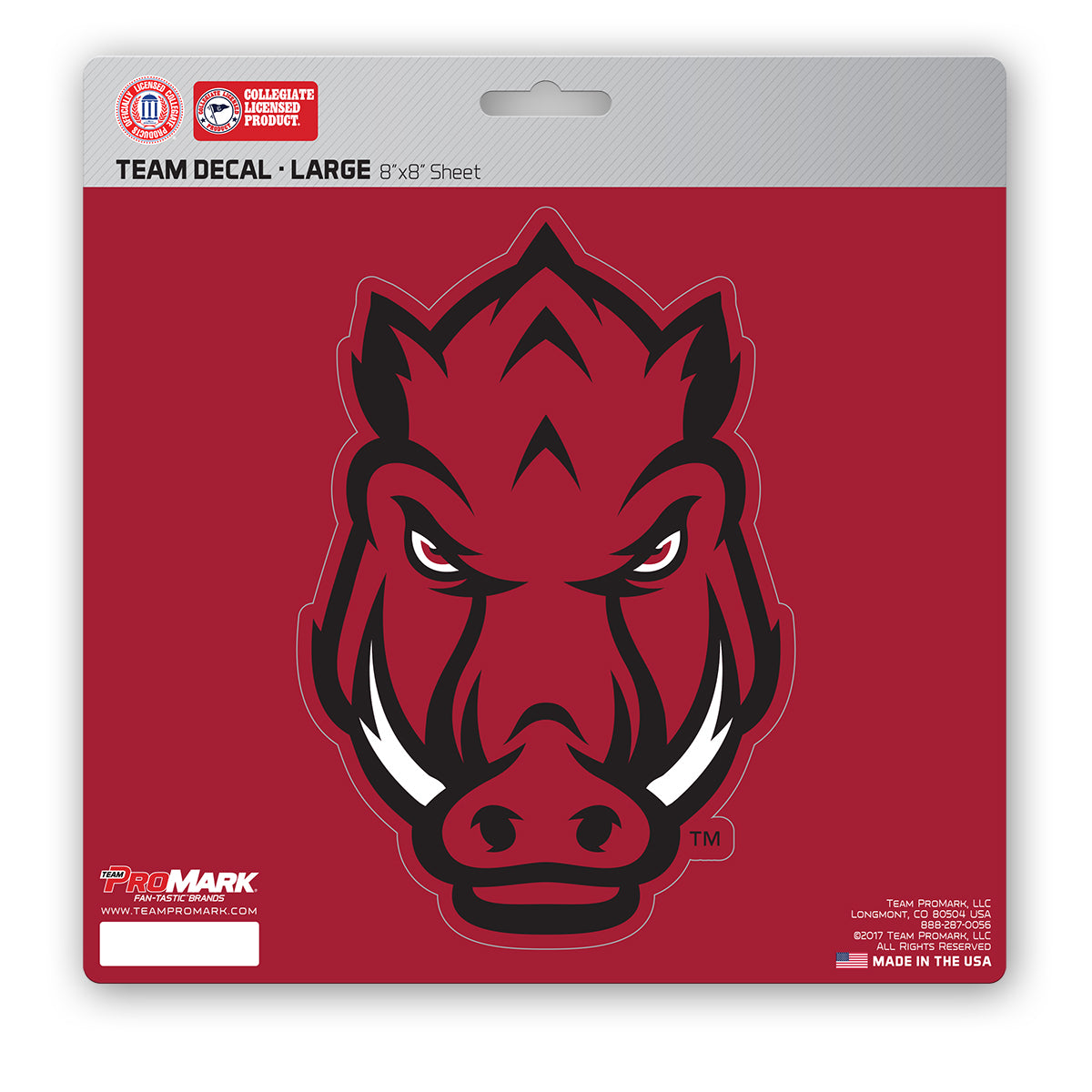University of Arkansas Large Decal