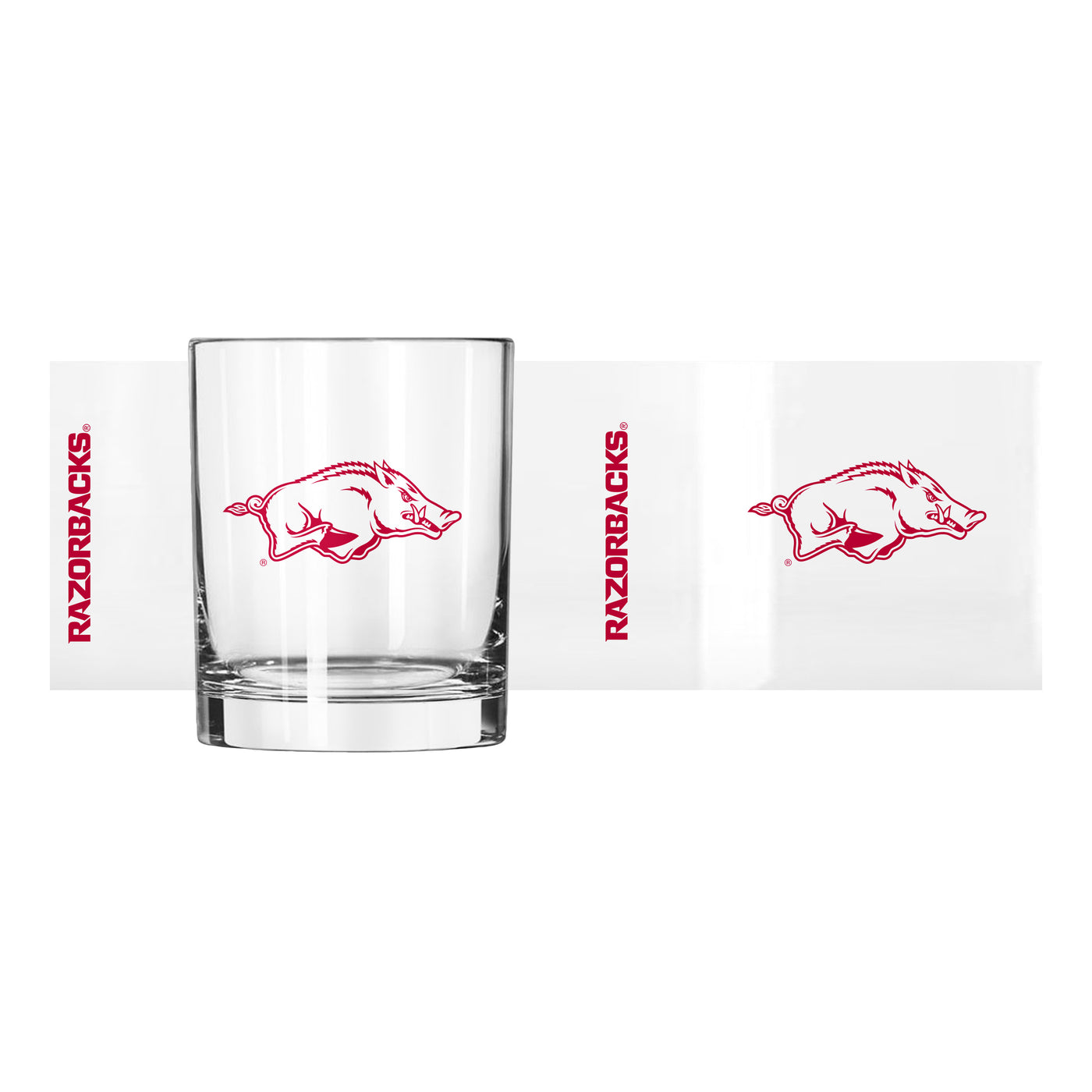 Arkansas 14oz Gameday Rocks Glass