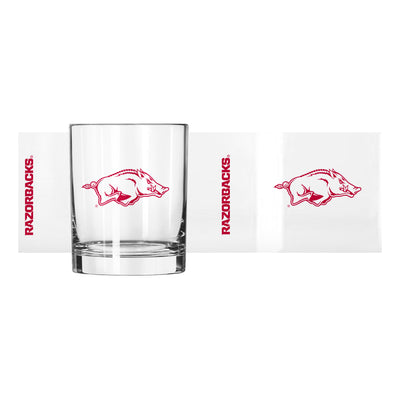 Arkansas 14oz Gameday Rocks Glass
