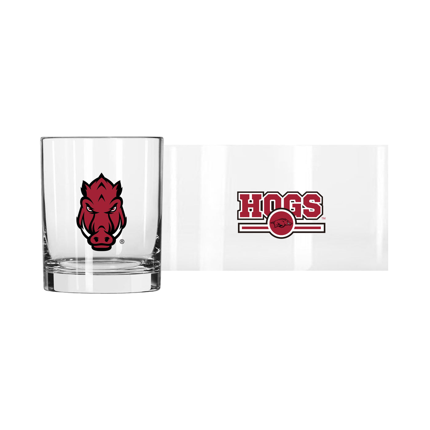 Arkansas 14oz Letterman Rocks Glass