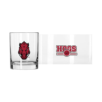 Arkansas 14oz Letterman Rocks Glass