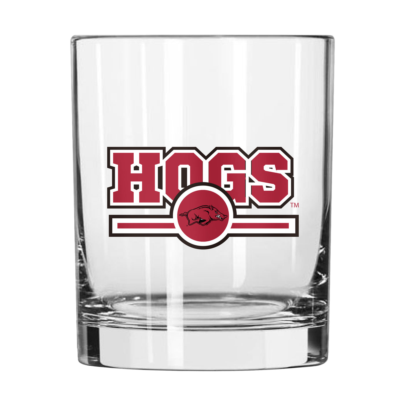 Arkansas 14oz Letterman Rocks Glass