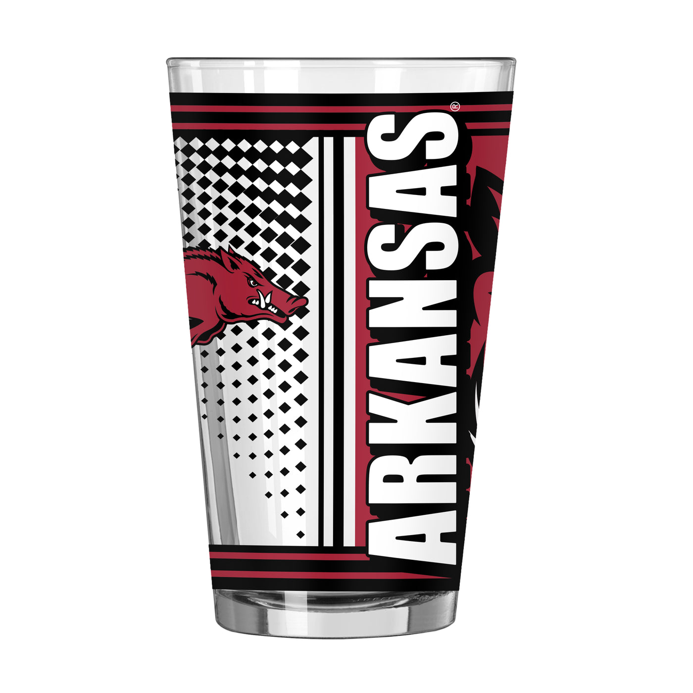 Arkansas 16oz Hero Pint Glass