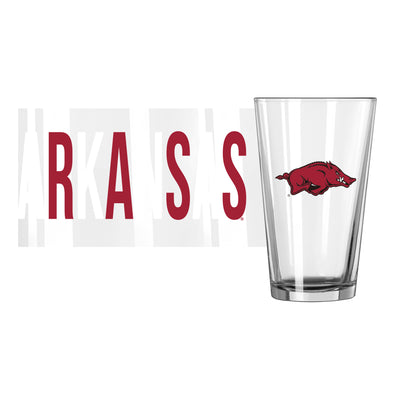 Arkansas 16oz Overtime Pint Glass