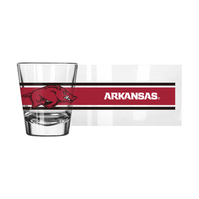 Arkansas 2oz Stripe Shot Glass