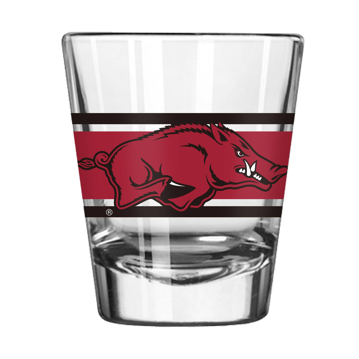 Arkansas 2oz Stripe Shot Glass