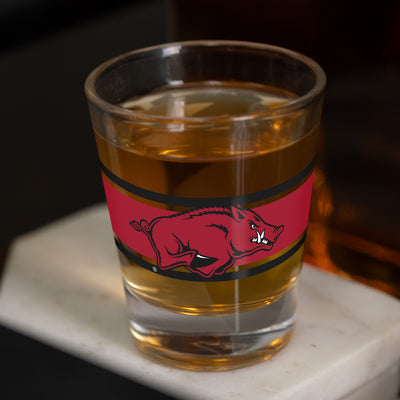 Arkansas 2oz Stripe Shot Glass