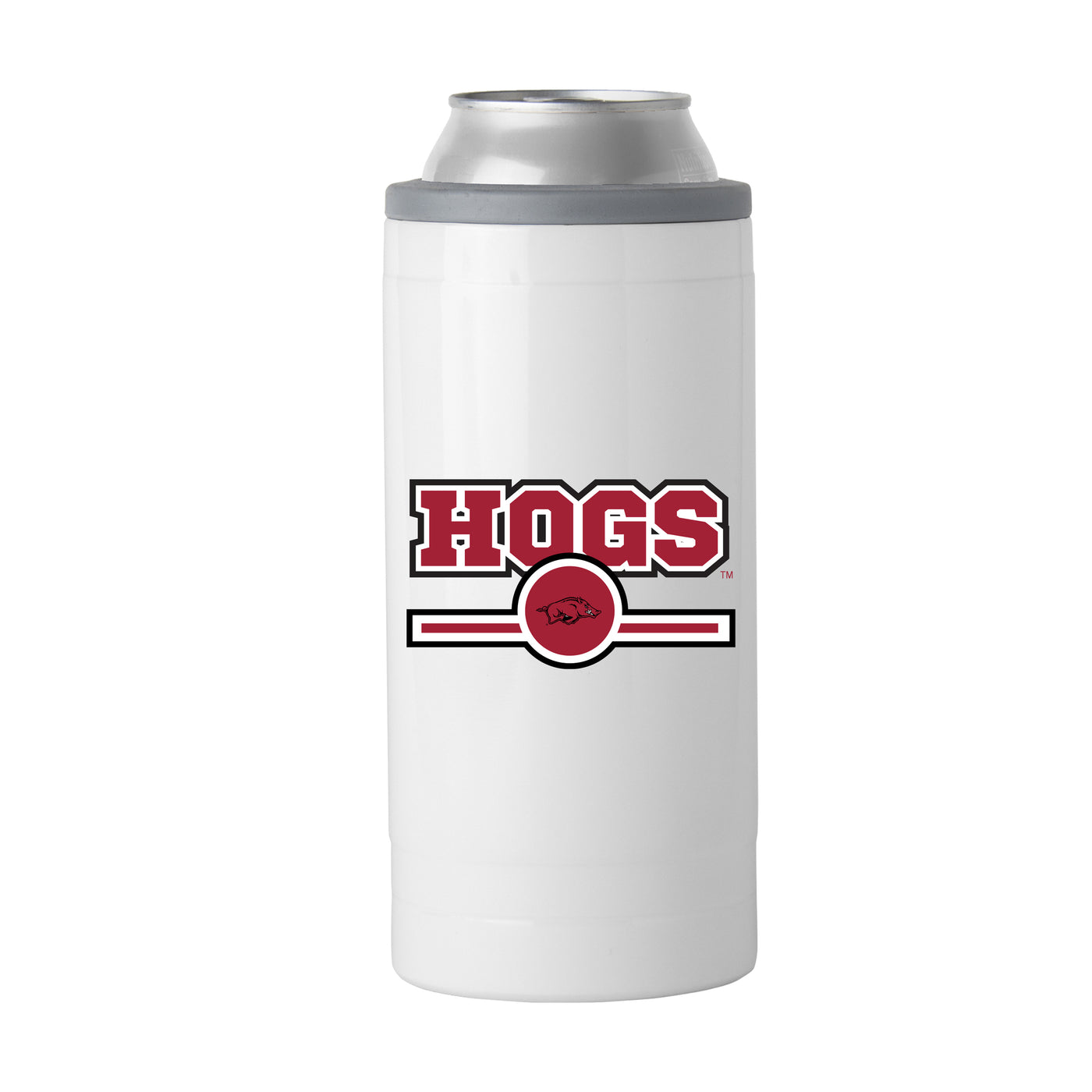 Arkansas Letterman 12 oz Slim Can Coolie