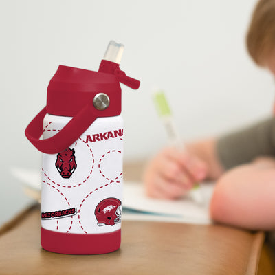 Arkansas 12oz Mascot SS Kids Bottle