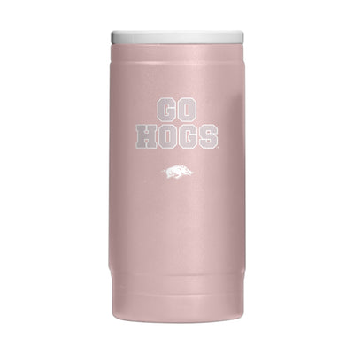 Arkansas  Stencil Powder Coat Slim Can Coolie