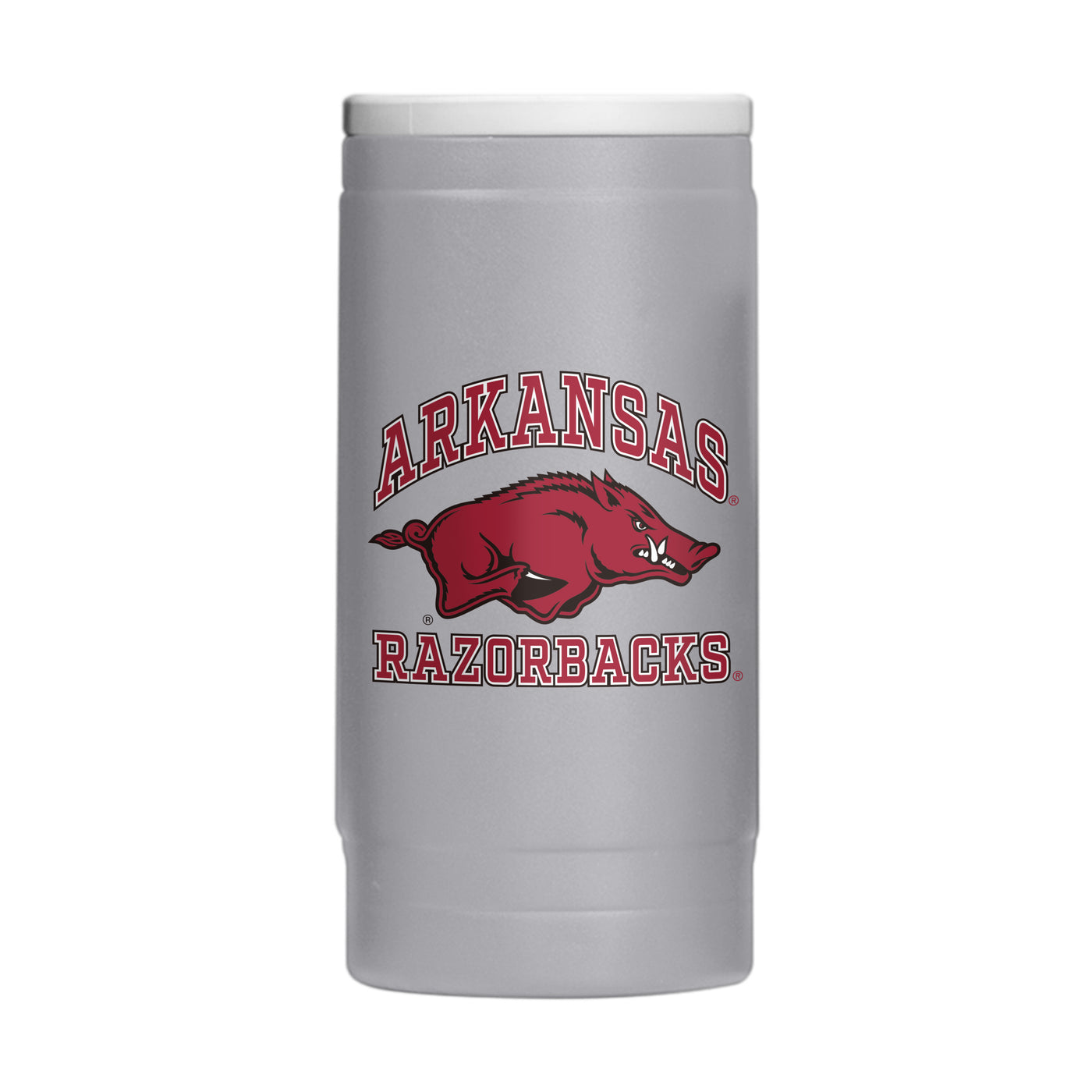 Arkansas 12oz Athletic Powder Coat Slim Can Coolie