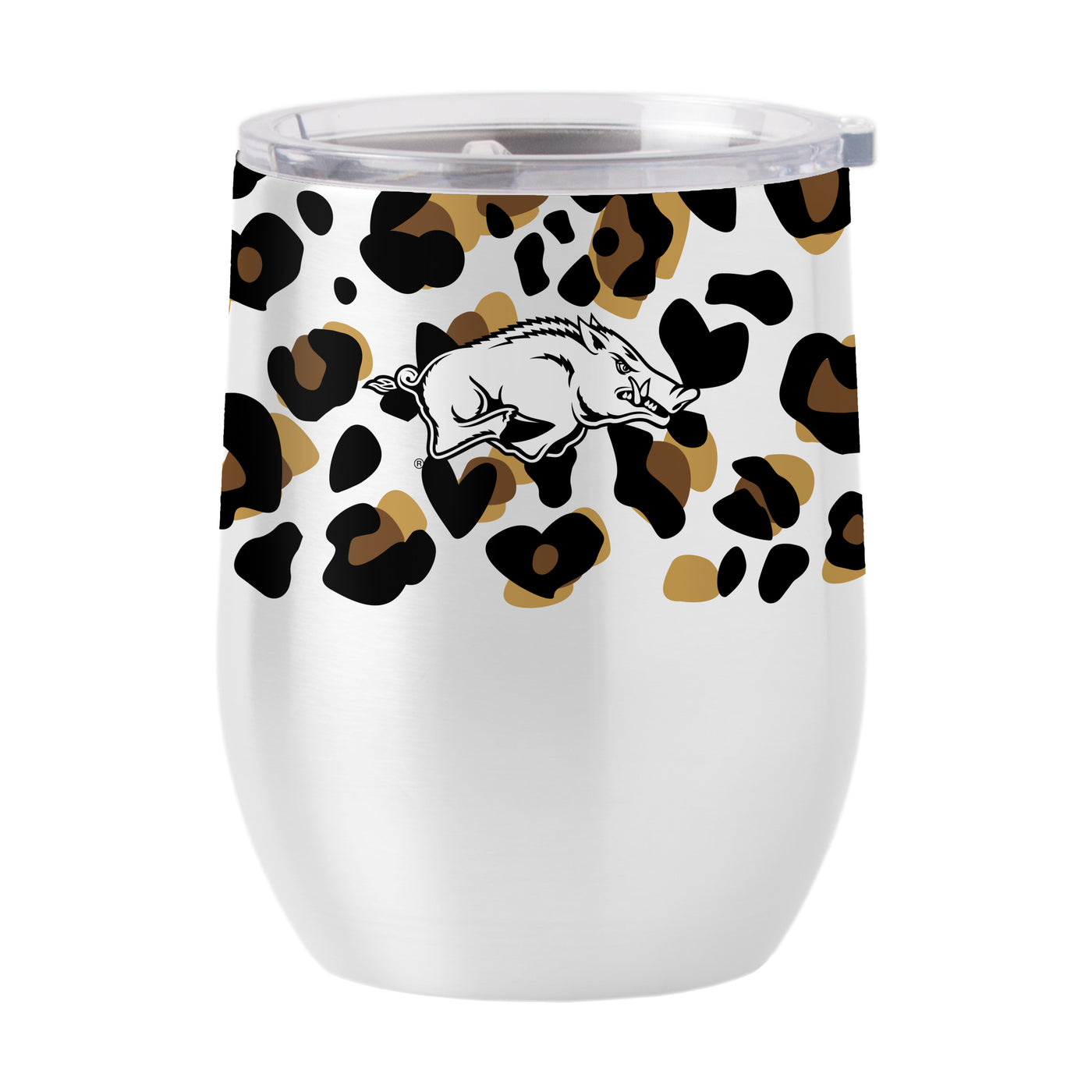 Arkansas 16oz Neutral Leopard Stainless Curved Beverage