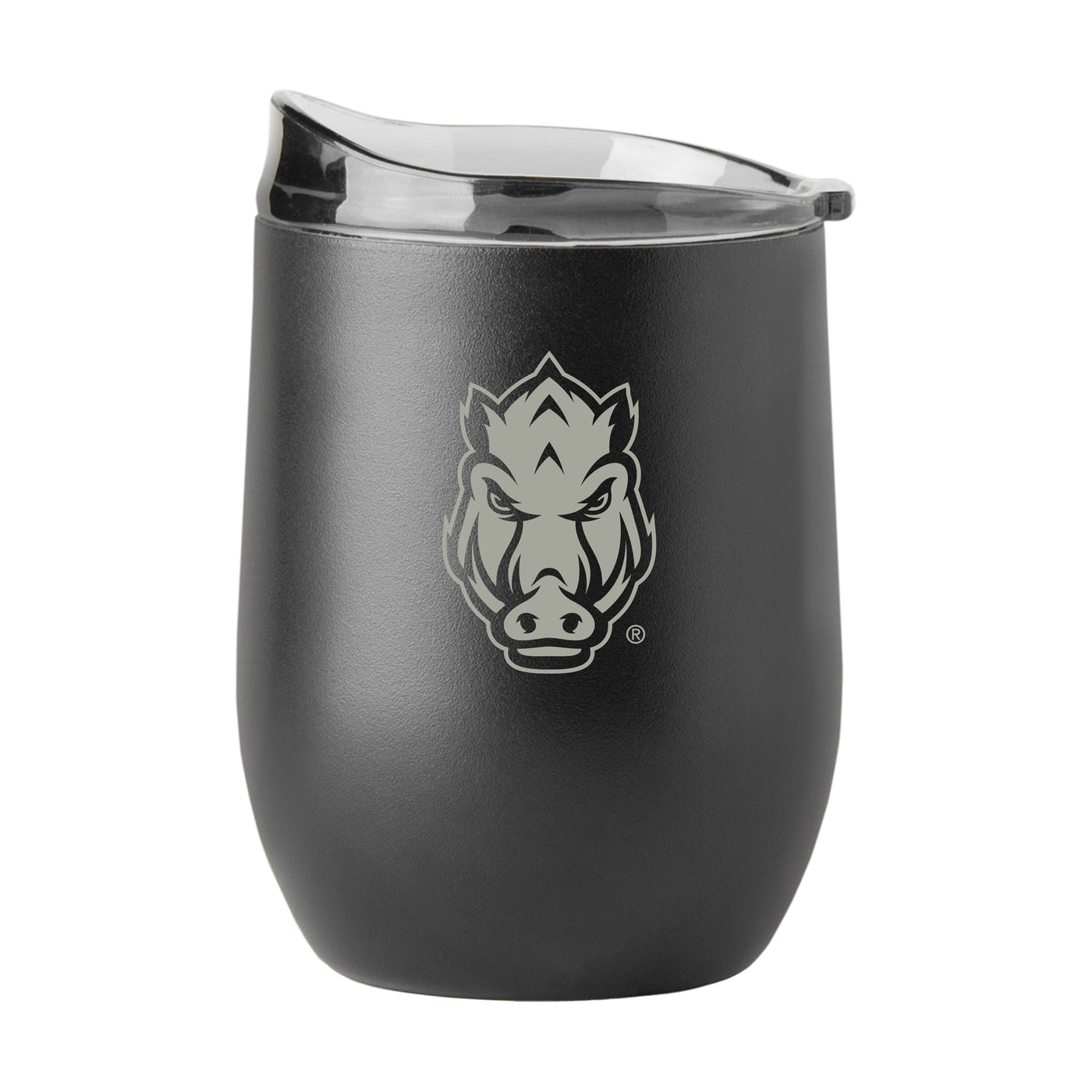 Arkansas GunMetal 16oz Black Powder Curved Beverage