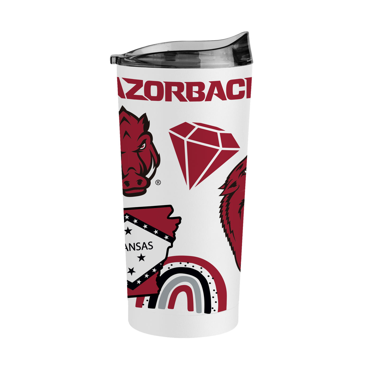 Arkansas 20oz Native Powder Coat Tumbler