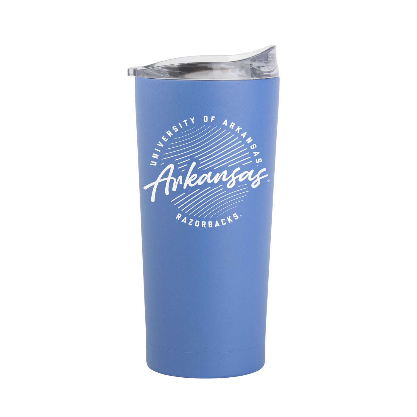 Arkansas 20oz Retro Script Arctic Powder Coat Tumbler