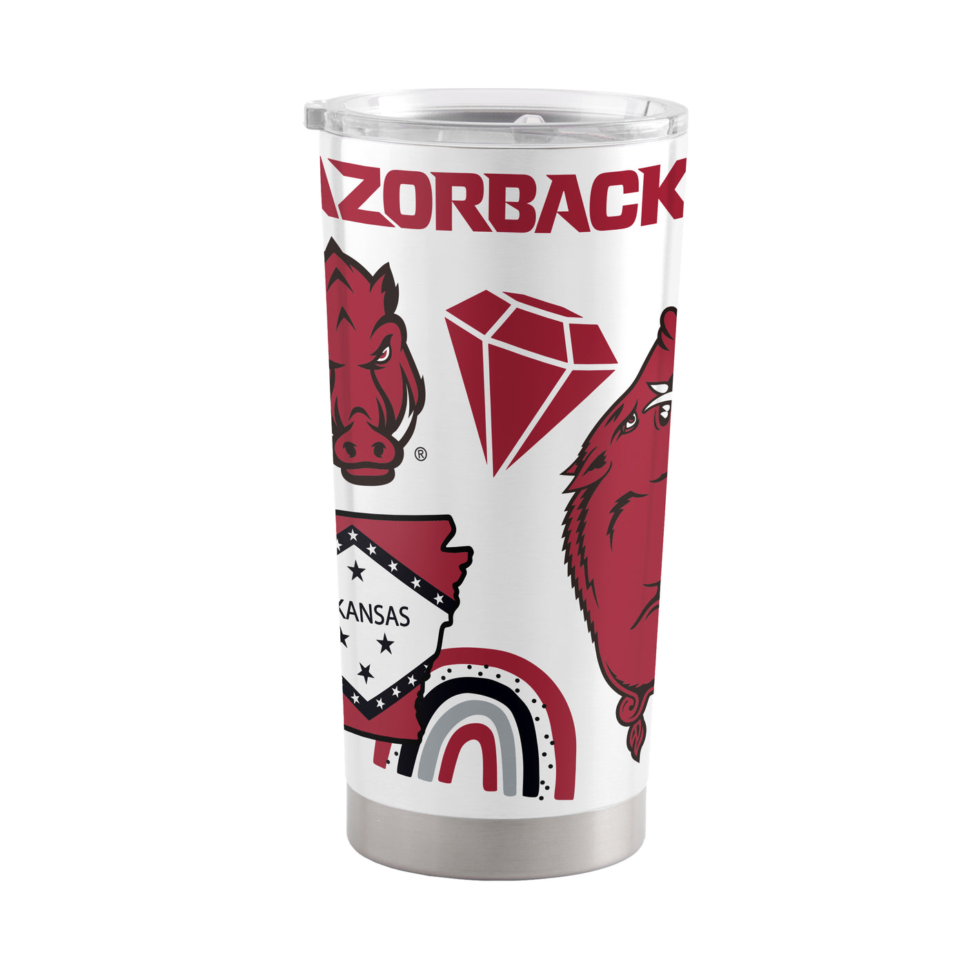 Arkansas 20oz Native Stainless Tumbler