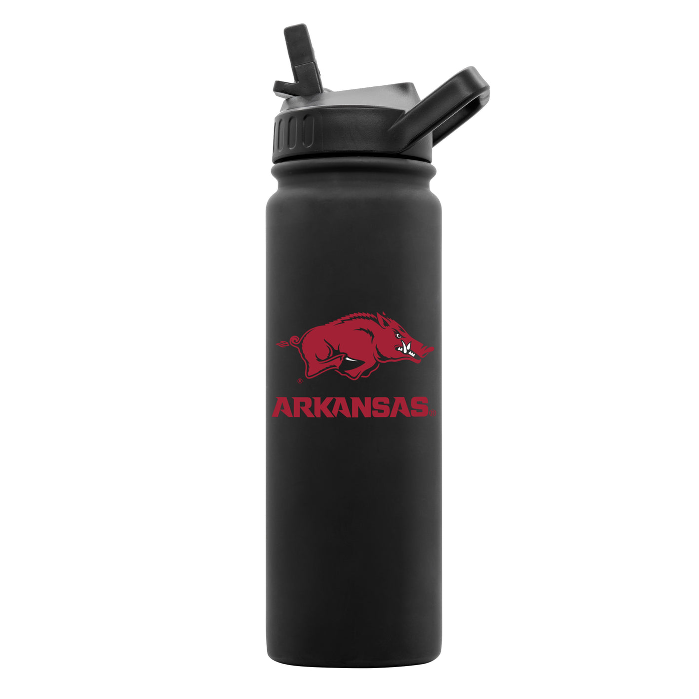 Arkansas 24oz Black Soft Touch Bottle