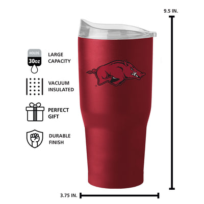 Arkansas 30oz Flipside Powder Coat Tumbler - Logo Brands