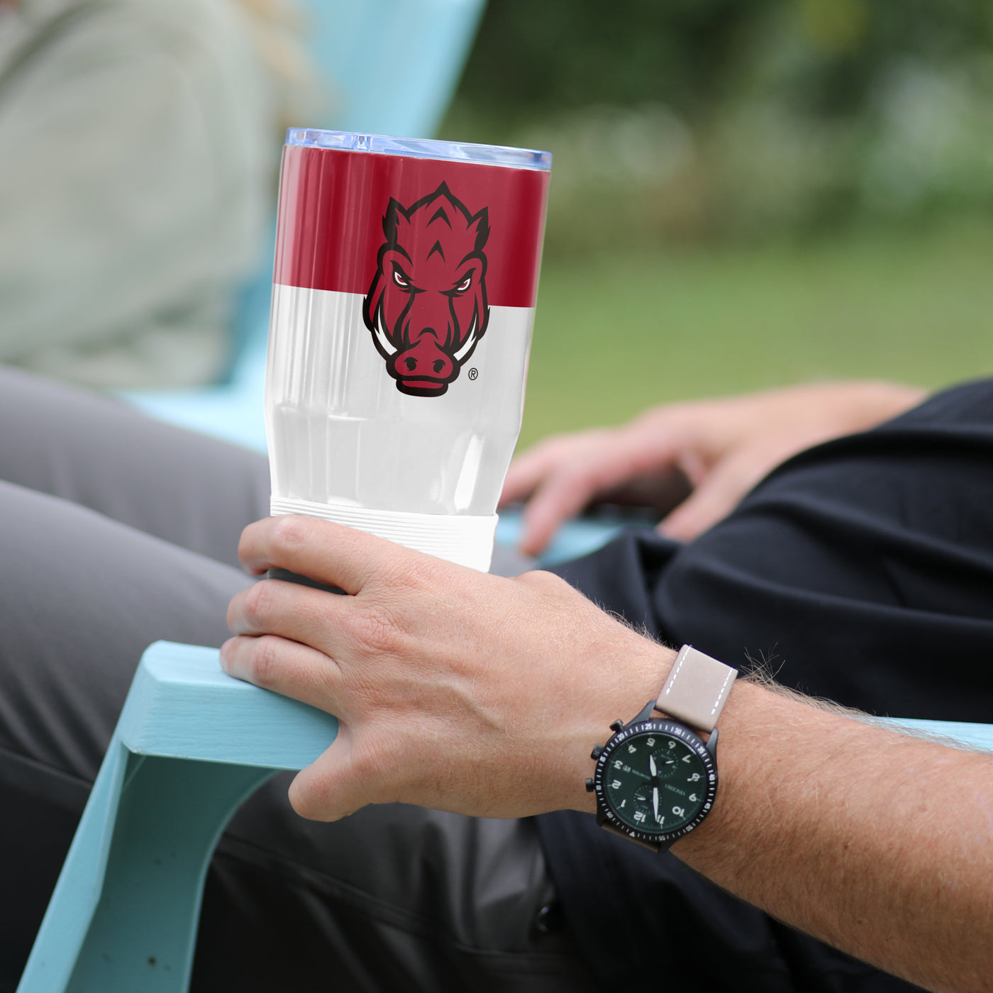 Arkansas 30oz Colorblock Stainless Steel Tumbler