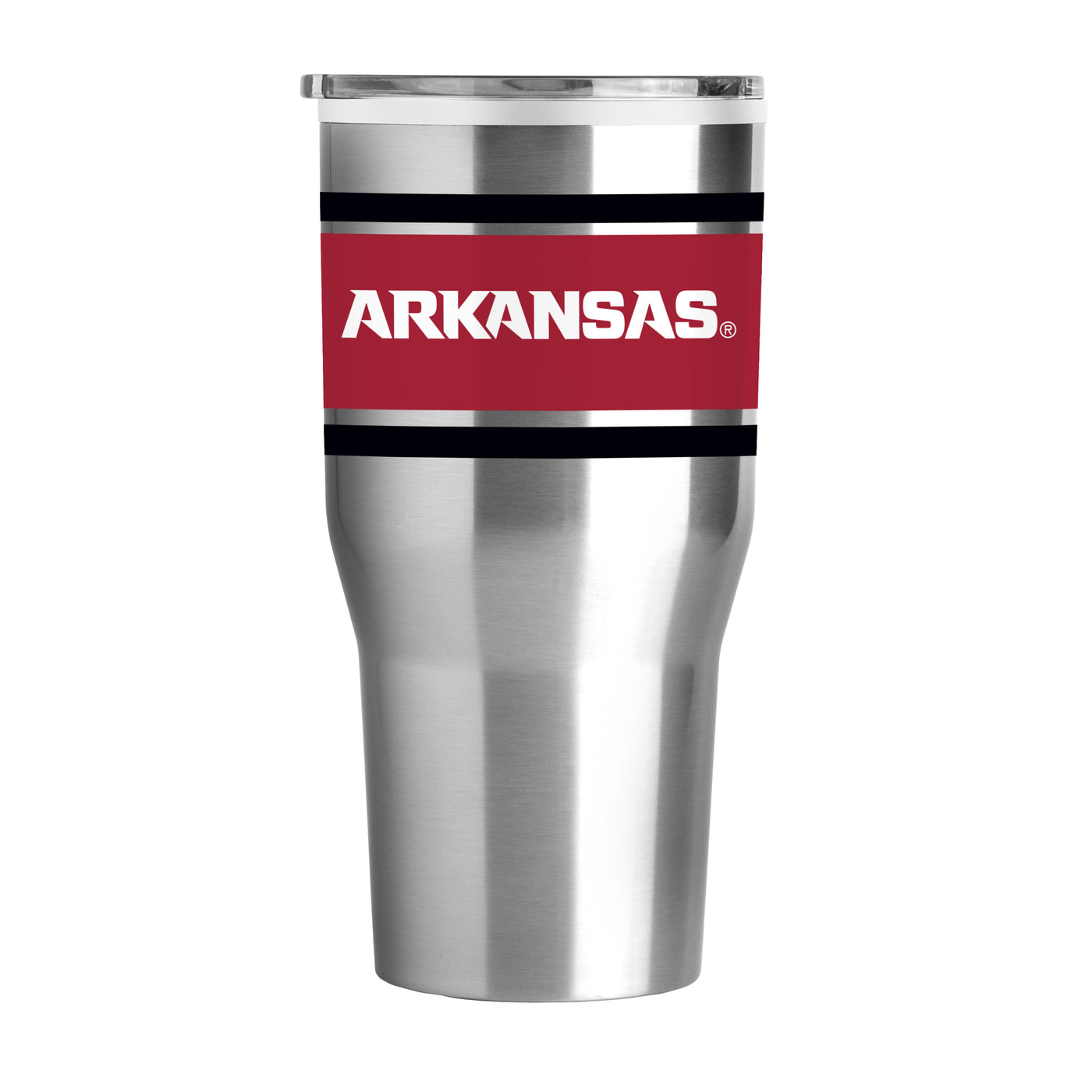 Arkansas 30oz Stripe Fusion Tumbler