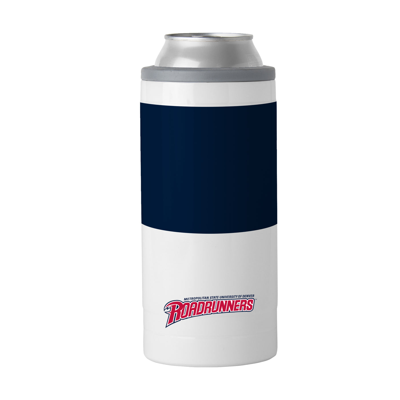 Metropolitan State University of Denver 12oz Colorblock Slim Can Coolie