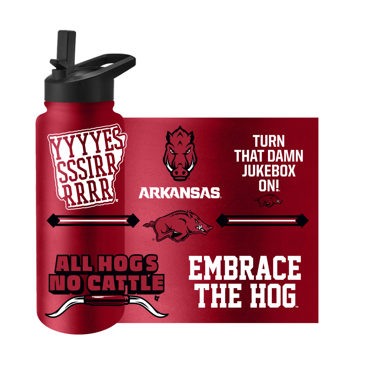 University of Arkansas/Breaking T 34oz Native Quencher Bottle
