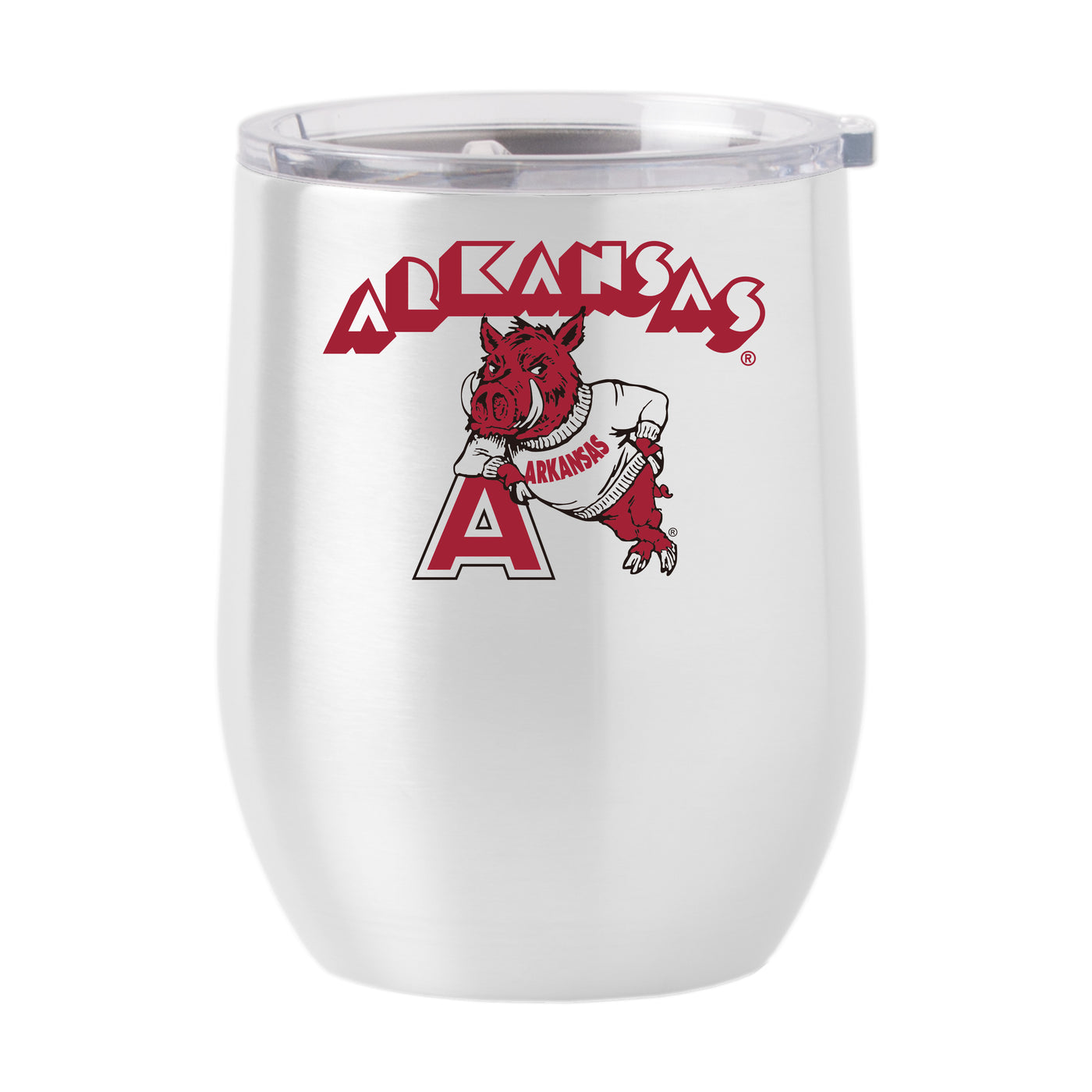 Arkansas 16oz Arcade Stainless Curved Beverage