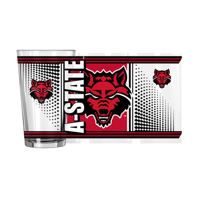 Arkansas State 16oz Hero Pint Glass