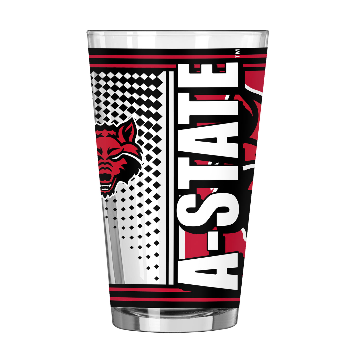 Arkansas State 16oz Hero Pint Glass