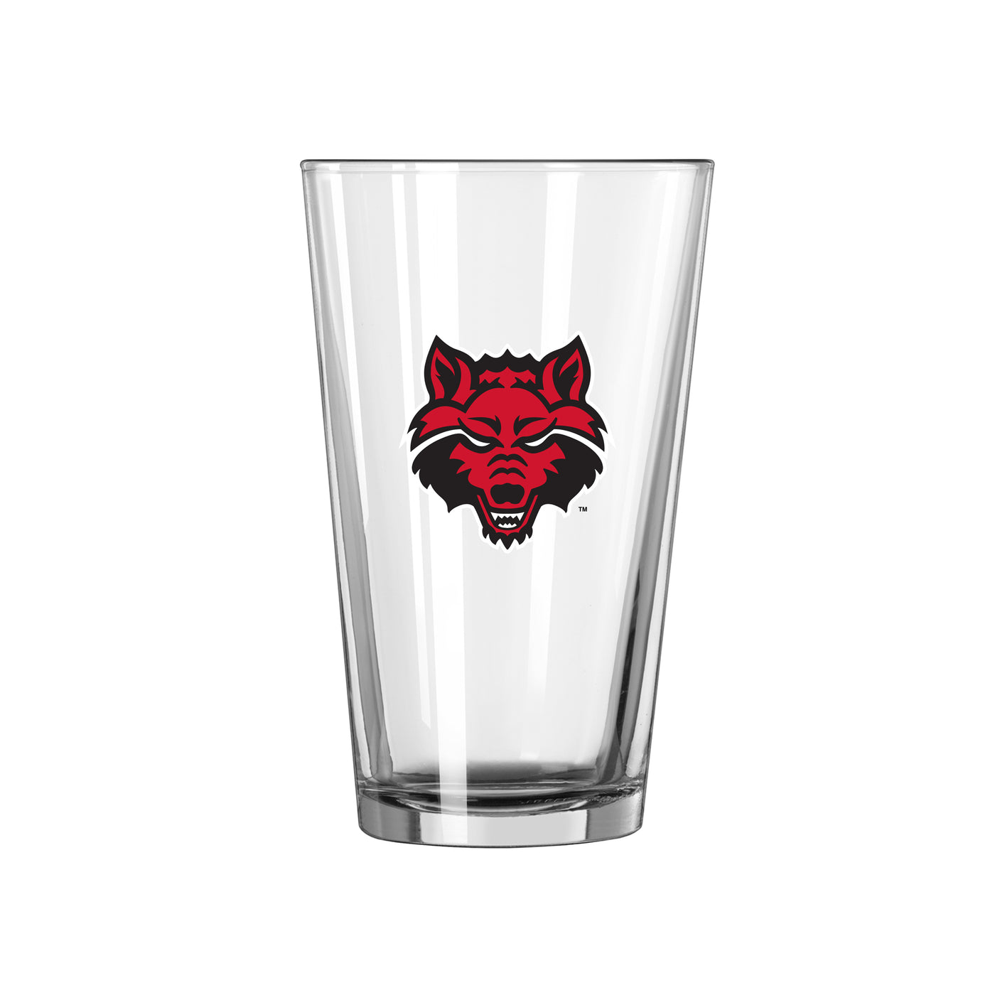 Arkansas State 16oz Logo Pint Glass - Logo Brands