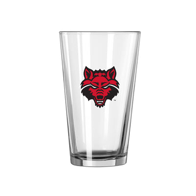 Arkansas State 16oz Logo Pint Glass - Logo Brands