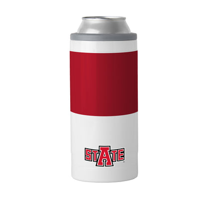 Arkansas State 12oz Colorblock Slim Can Coolie
