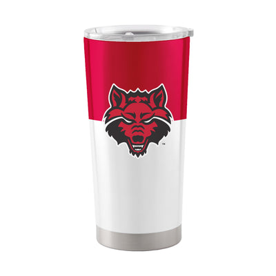 Arkansas State 20oz Colorblock Stainless Tumbler - Logo Brands