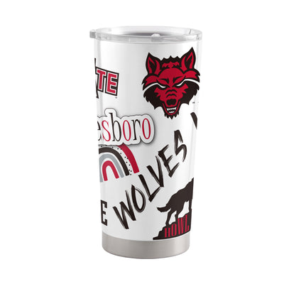 Arkansas State 20oz Native Stainless Tumbler