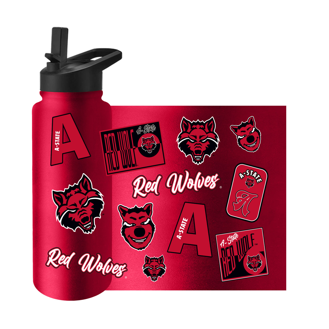 Arkansas State 34oz Dreamweave Quencher Bottle