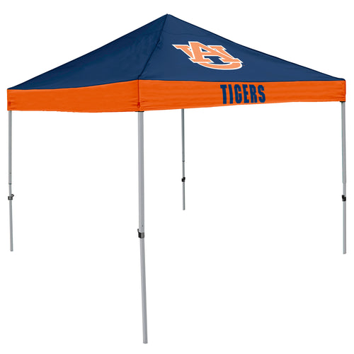 Auburn Economy Canopy shelter by Logo Brands with green fabric and sturdy frame, ideal for outdoor events and gatherings