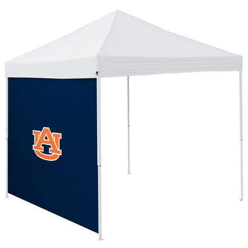 Auburn 9x9 side panel for Logo Brands shelter, showing durable fabric and secure attachment points for outdoor shelter extension.