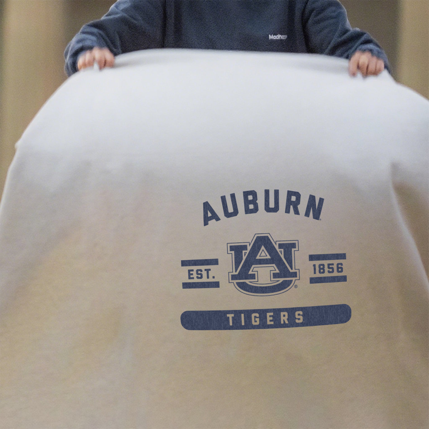 Auburn Oatmeal Sweatshirt Blanket - Logo Brands