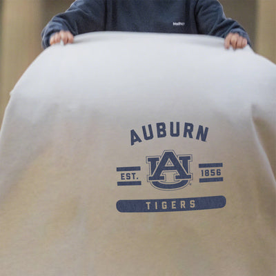 Auburn Oatmeal Sweatshirt Blanket - Logo Brands