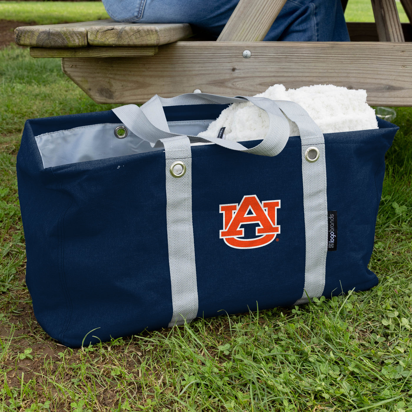 Auburn Crosshatch Picnic Caddy - Logo Brands