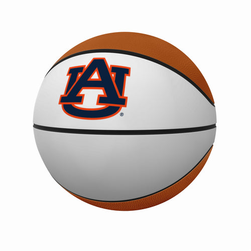 Official-size Auburn Primary Logo autograph basketball by Logo Brands with autograph and Auburn team logo visible.