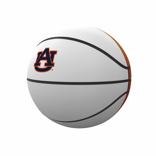 Auburn Mini Size Autograph Basketball by Logo Brands, recreation ball with Auburn team logo and space for signatures.