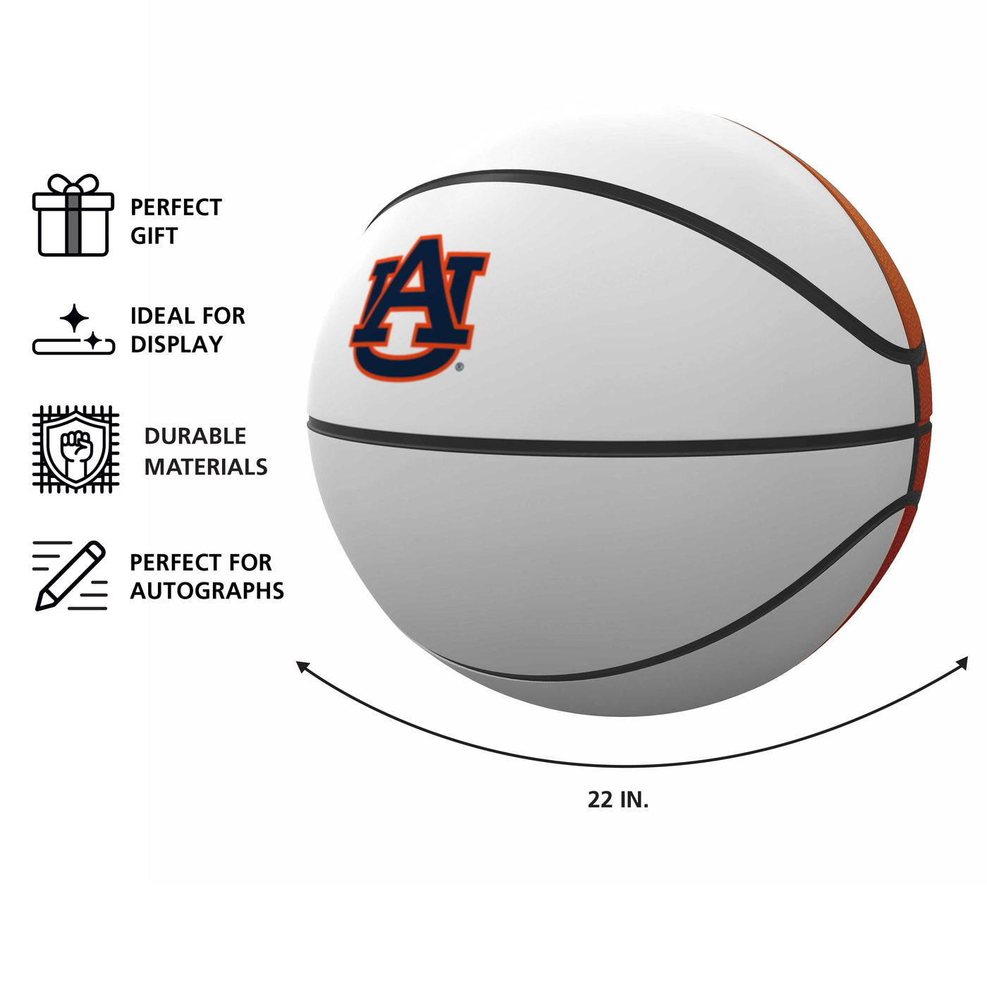 Auburn Mini Size Autograph Basketball