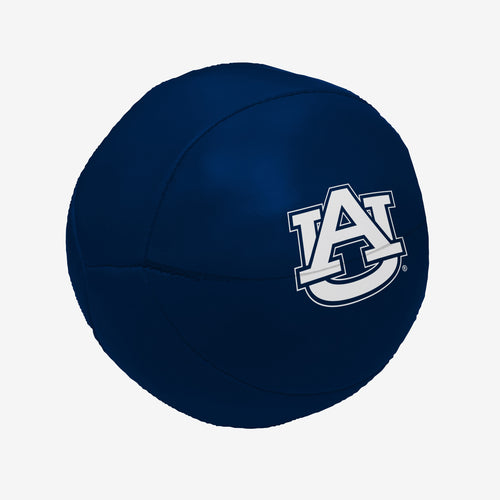 Auburn 4-inch Micro Soft Basketball by Logo Brands, perfect for recreational play, shown in orange with black detailing.