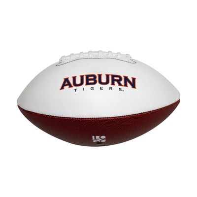 Auburn Full Size Debossed Autograph Football - Logo Brands